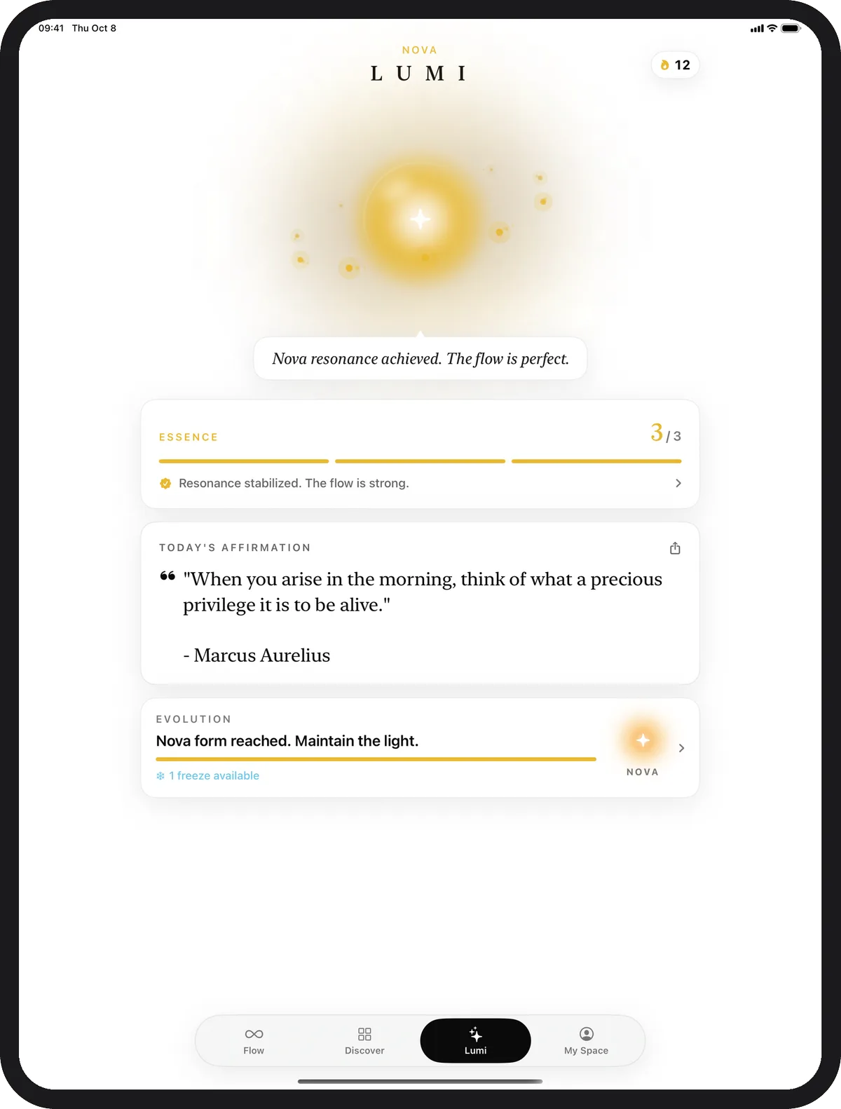 Lumina running on iPad