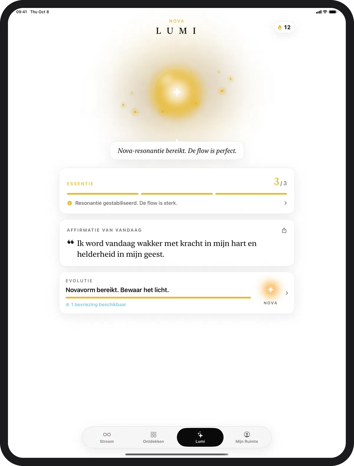 Lumina op iPad